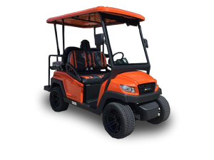 Orange Bintelli Beyond 4 Passenger Golf Cart golf car rental massachusetts, golf cart rental near me