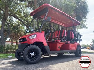 Red Bintelli Nemesis 6 Passenger Golf Cart golf cart rental massachusetts, massachusetts golf cart rental